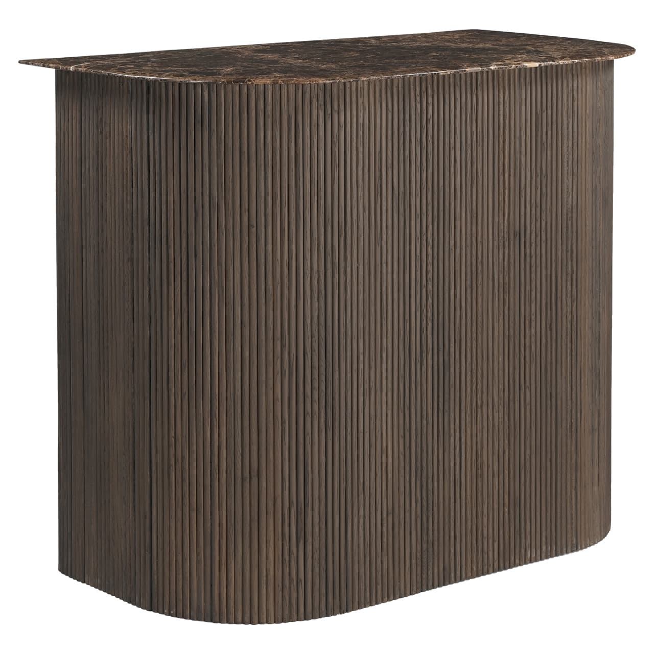 Bar Castello smoked charcoal met Emperador marmer 107 cm