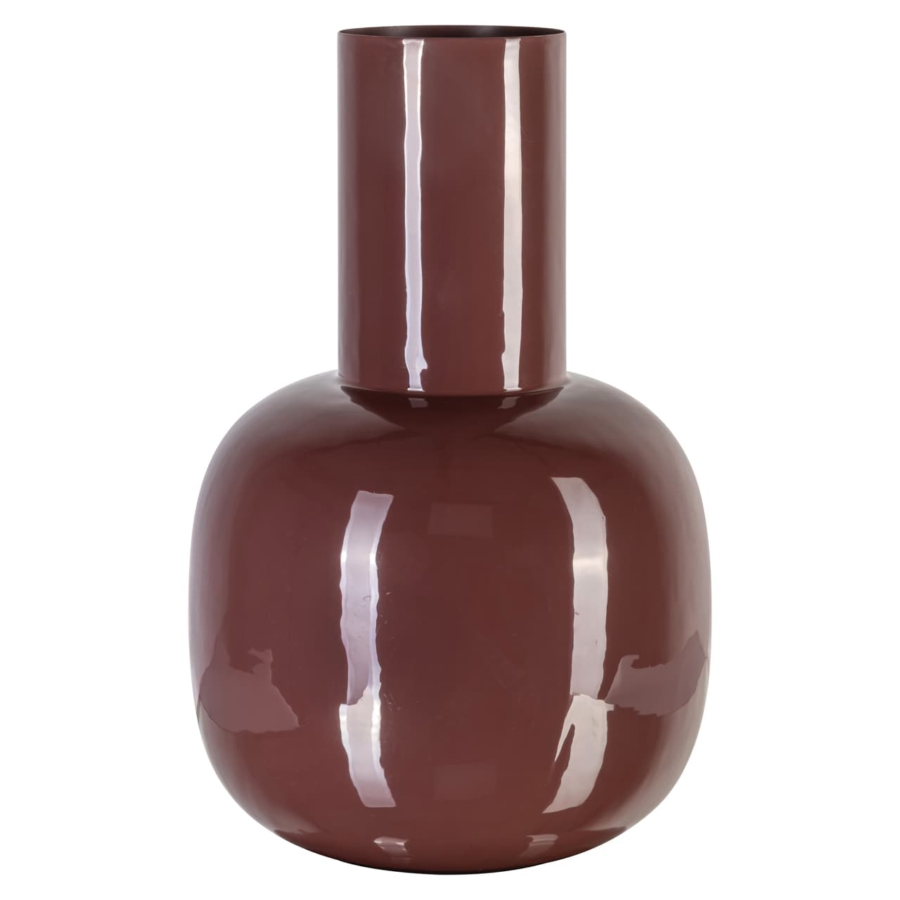 Vaas Lily sable brown metaal 51 cm