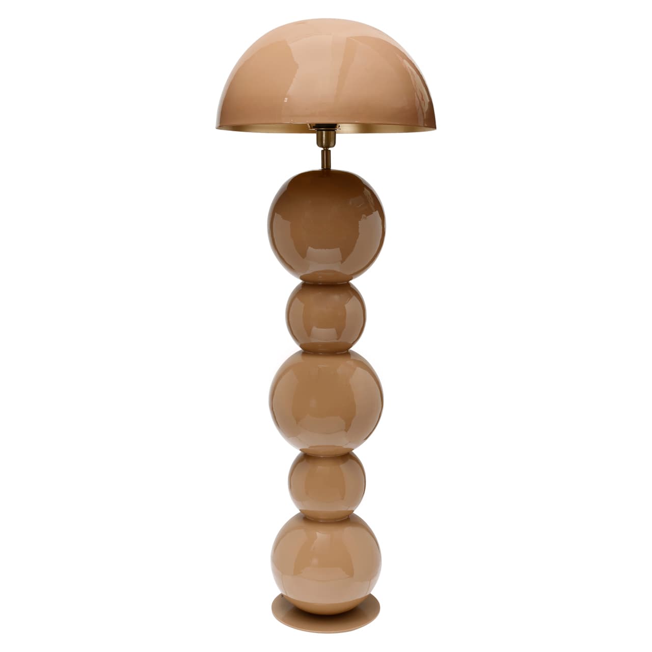 Vloerlamp Hasden mocha mousse ijzer 135 cm