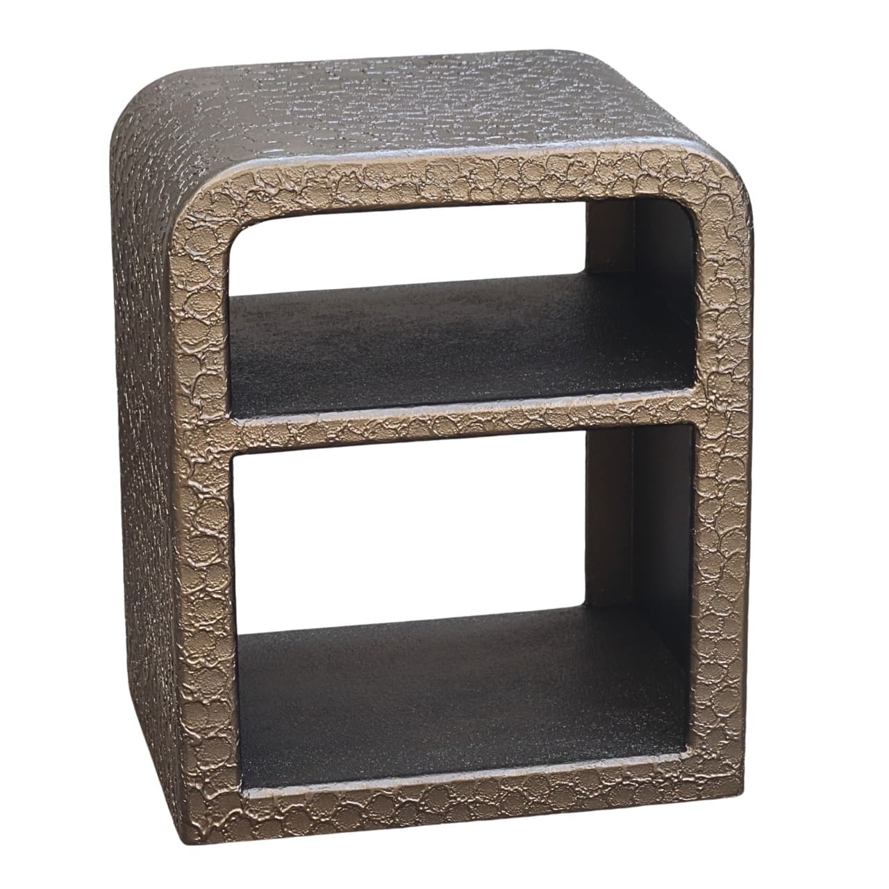Nachtkastje Dorma brunzae met 2 vakken MDF en metaal 55 cm