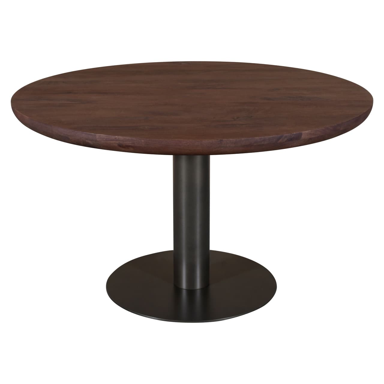 Eettafel Baldwin rond mangohout spicebrown 130 cm