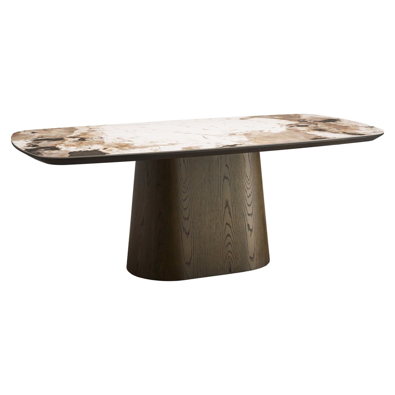 Eettafel Langford keramisch tafelblad 200x75 cm brown