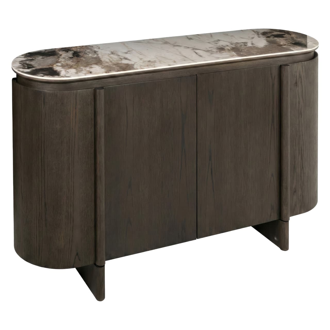 Dressoir Langford brown met keramiek blad 120x77 cm