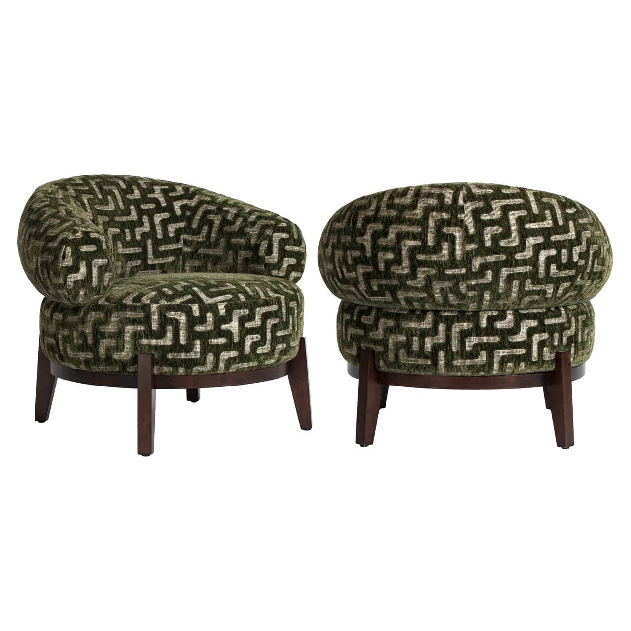 Loungestoel Montana moss labyrinth 87x74 cm