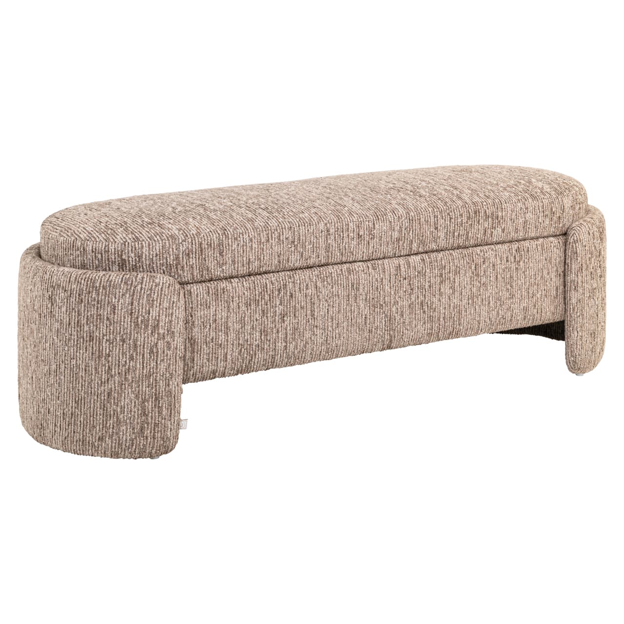 Bank Cupid met opbergruimte mocca linear 142 cm
