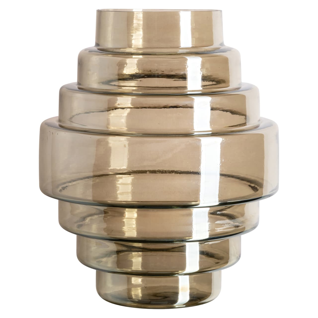 Glazen vaas Liosa smoke large 31,5 cm hoog