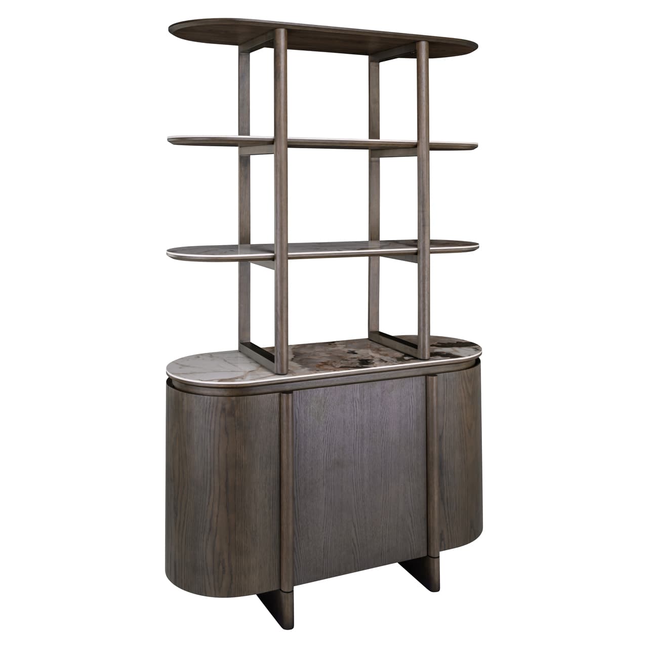 Wandkast Langford bruin