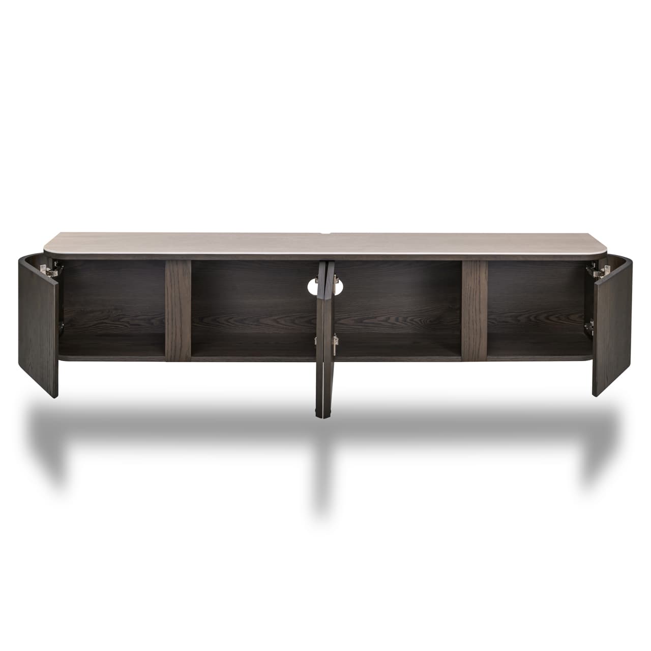 TV-meubel Nando brown, zwevend