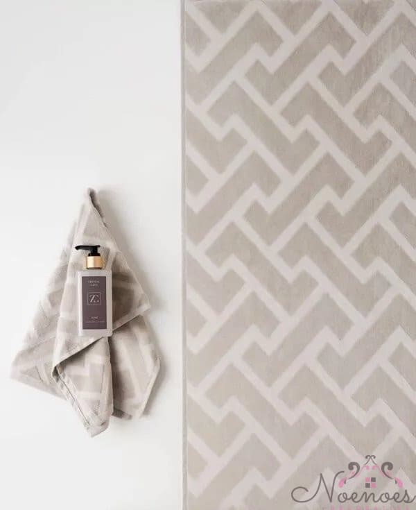 Badlaken Belmond 100% katoen beige 70x140 cm
