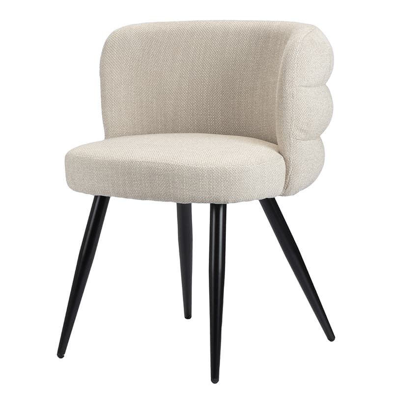 Cloud Chair beige gestoffeerde eetkamerstoel set van 2