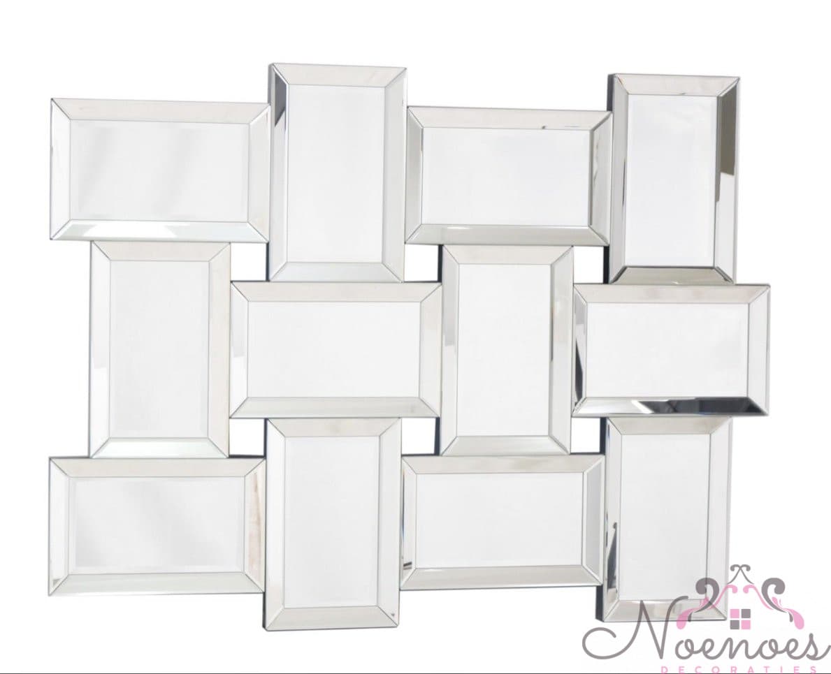 Sierspiegel Malaga zilver 120x90 cm - meervoudig spiegelframe
