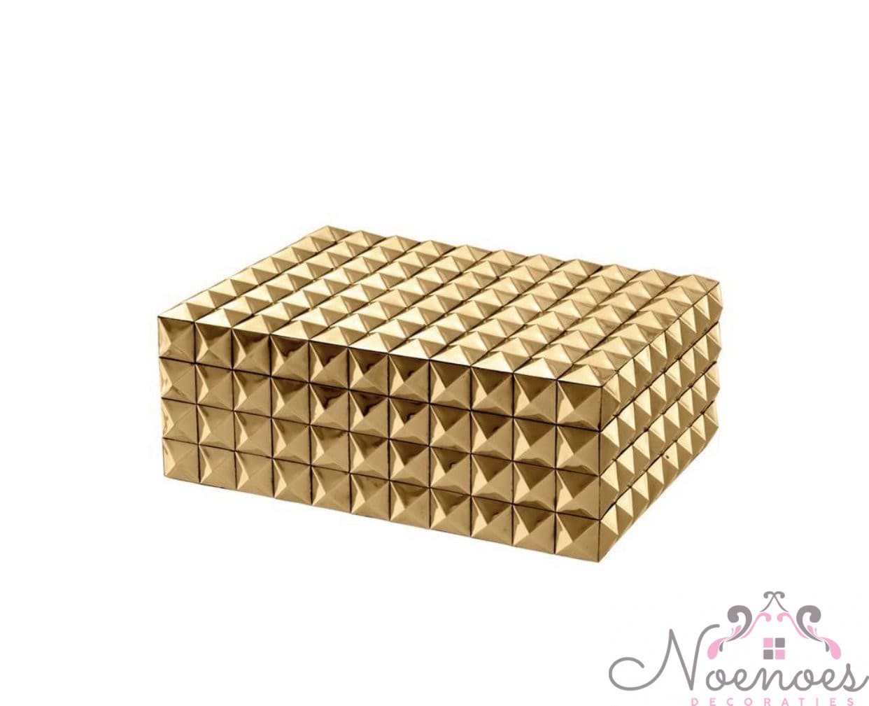Eichholtz bewaardoos goud S - MDF/messing 28x21x10 cm