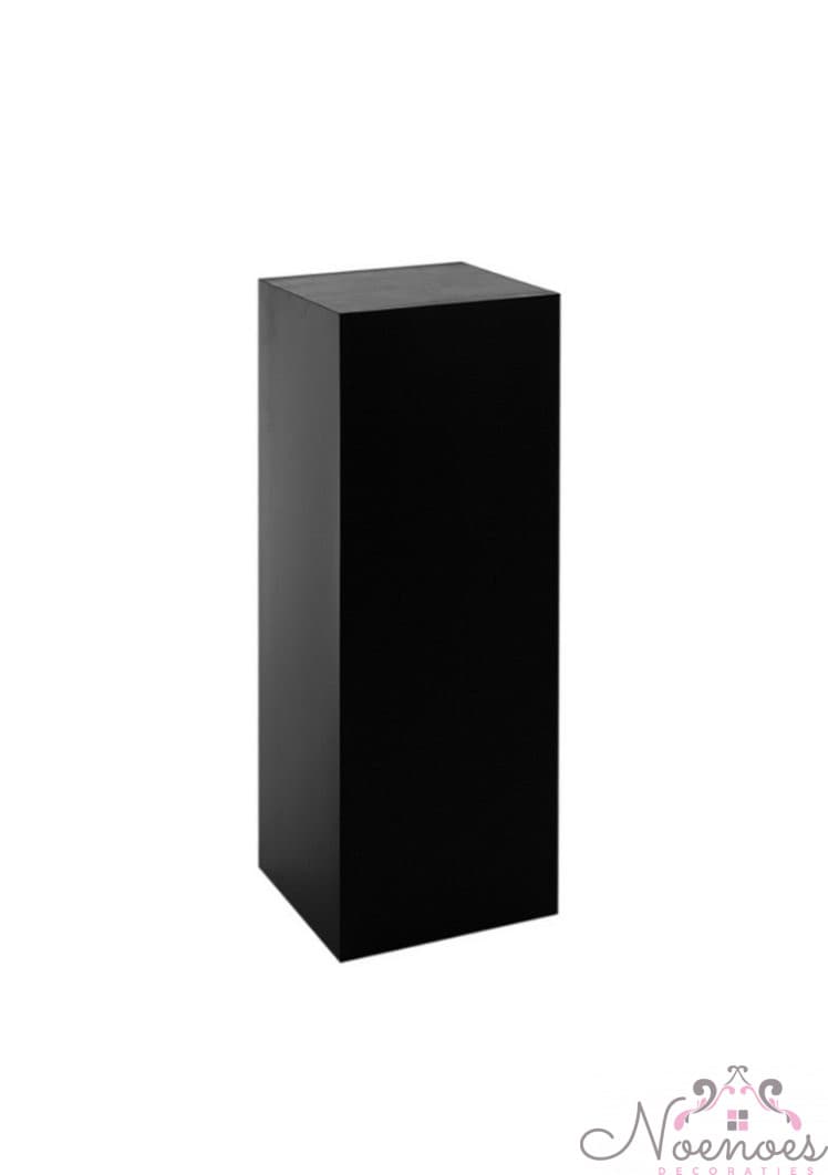 Zuil MDF zwart 30x30x100 cm - decoratieve sokkel