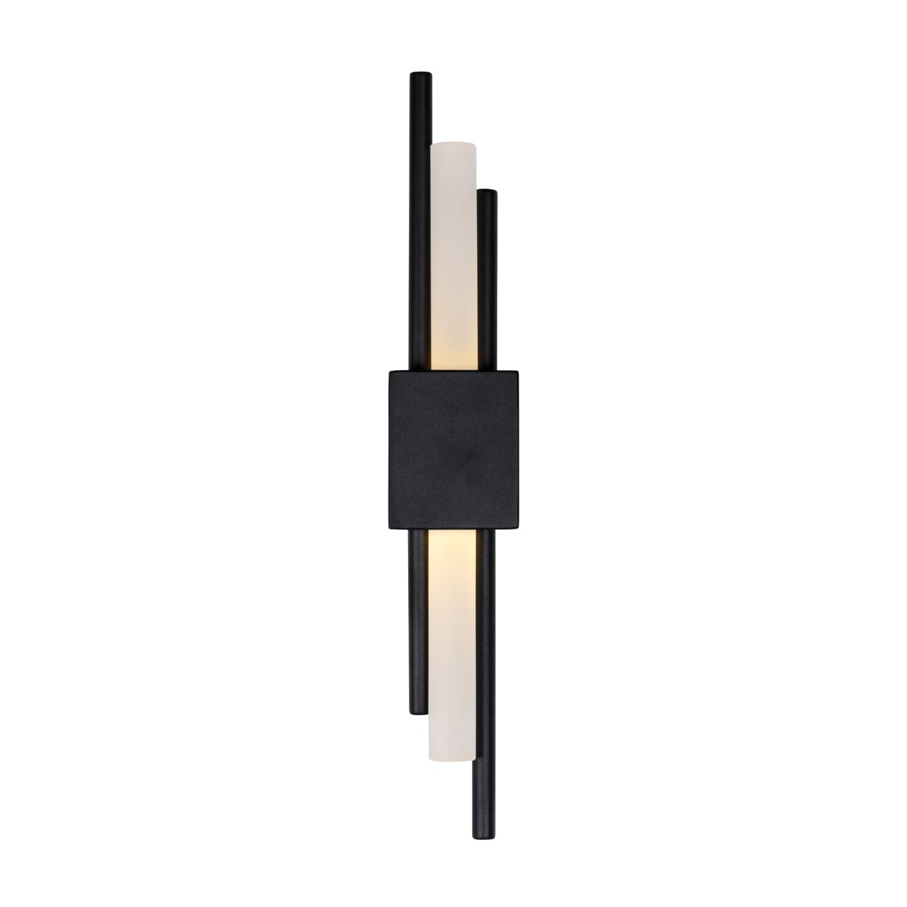Wandlamp Mylas zwart met acryl 50 cm