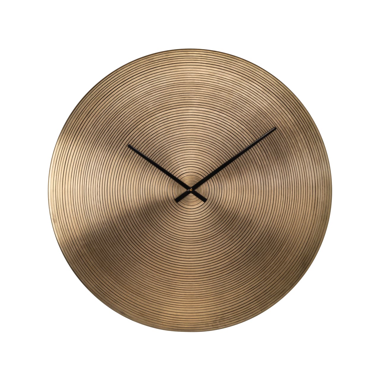 Klok Aden goud met ribbel motief 76 cm