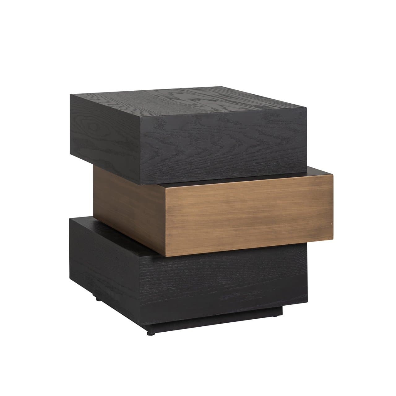Bijzettafel Cambon dark coffee 57,5x55 cm eiken fineer