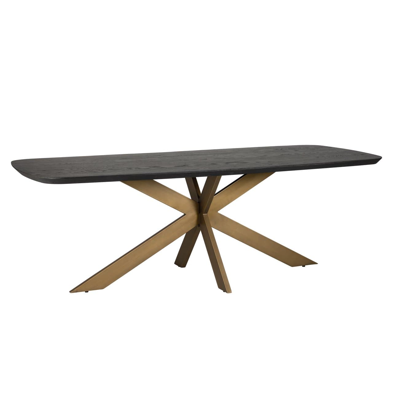 Eettafel Cambon dark coffee ovaal eiken fineer 280 cm