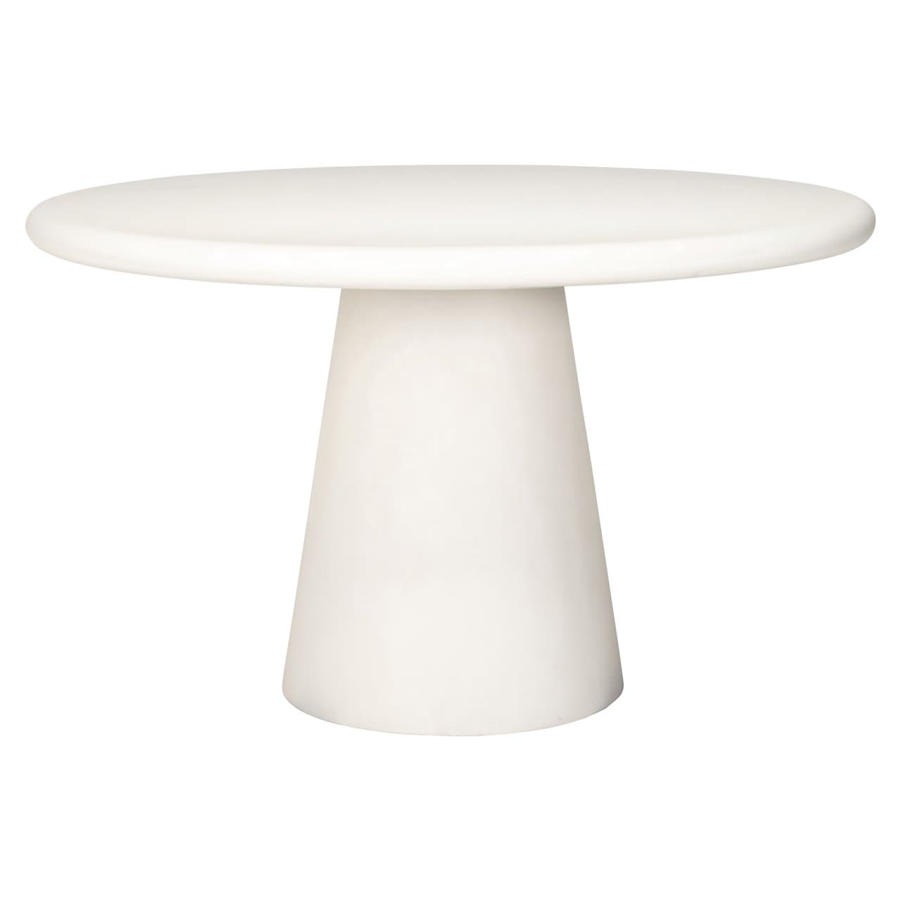 Eettafel Bloomstone white rond 130 cm - MDF met plaster finish