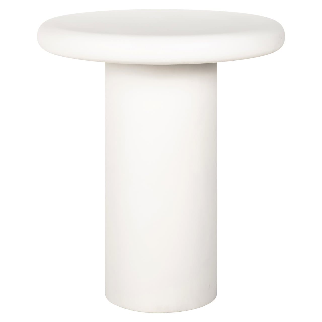 Bijzettafel Bloomstone white MDF met pleisterafwerking 55x60 cm