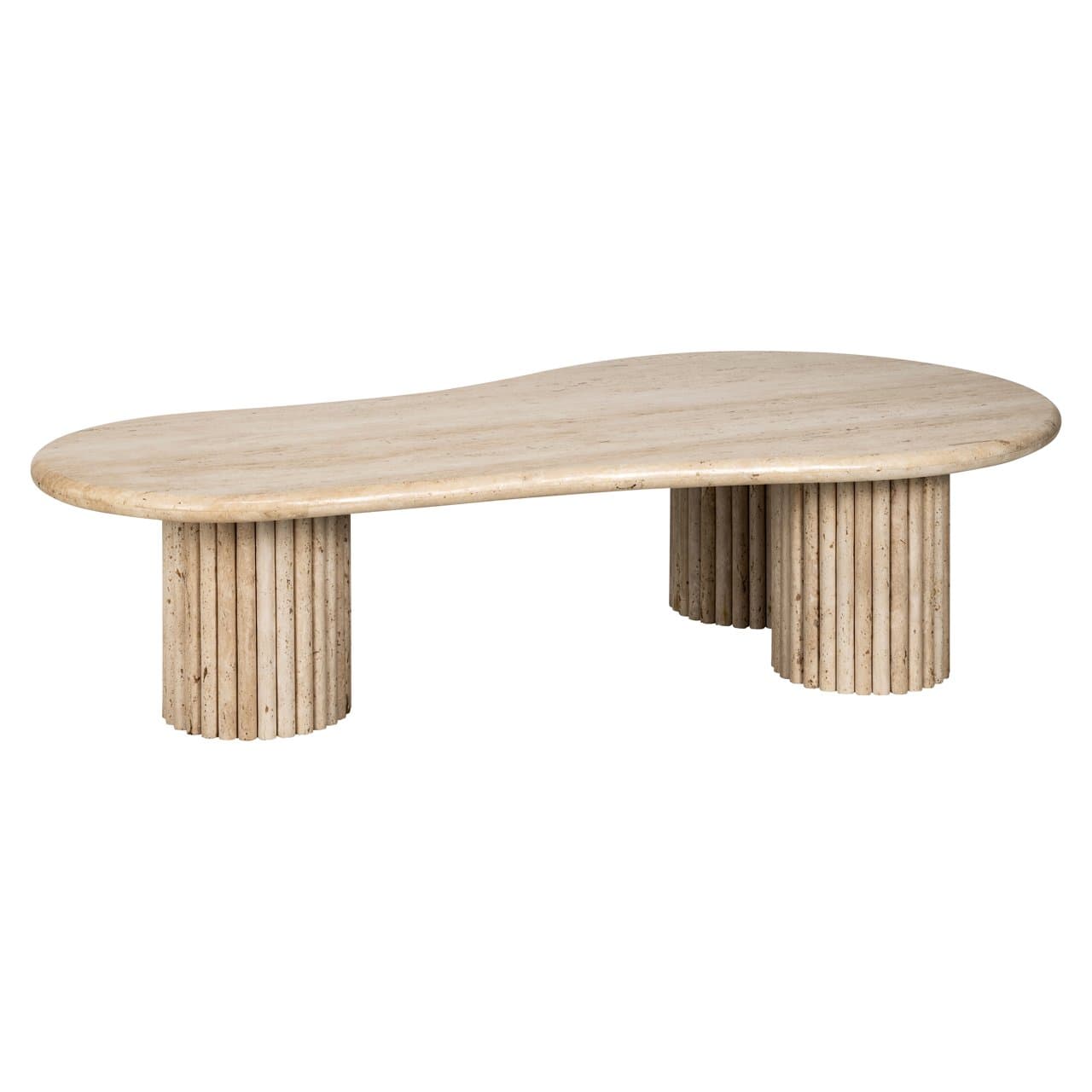 Salontafel La Cantera travertijn organische vorm 150 cm