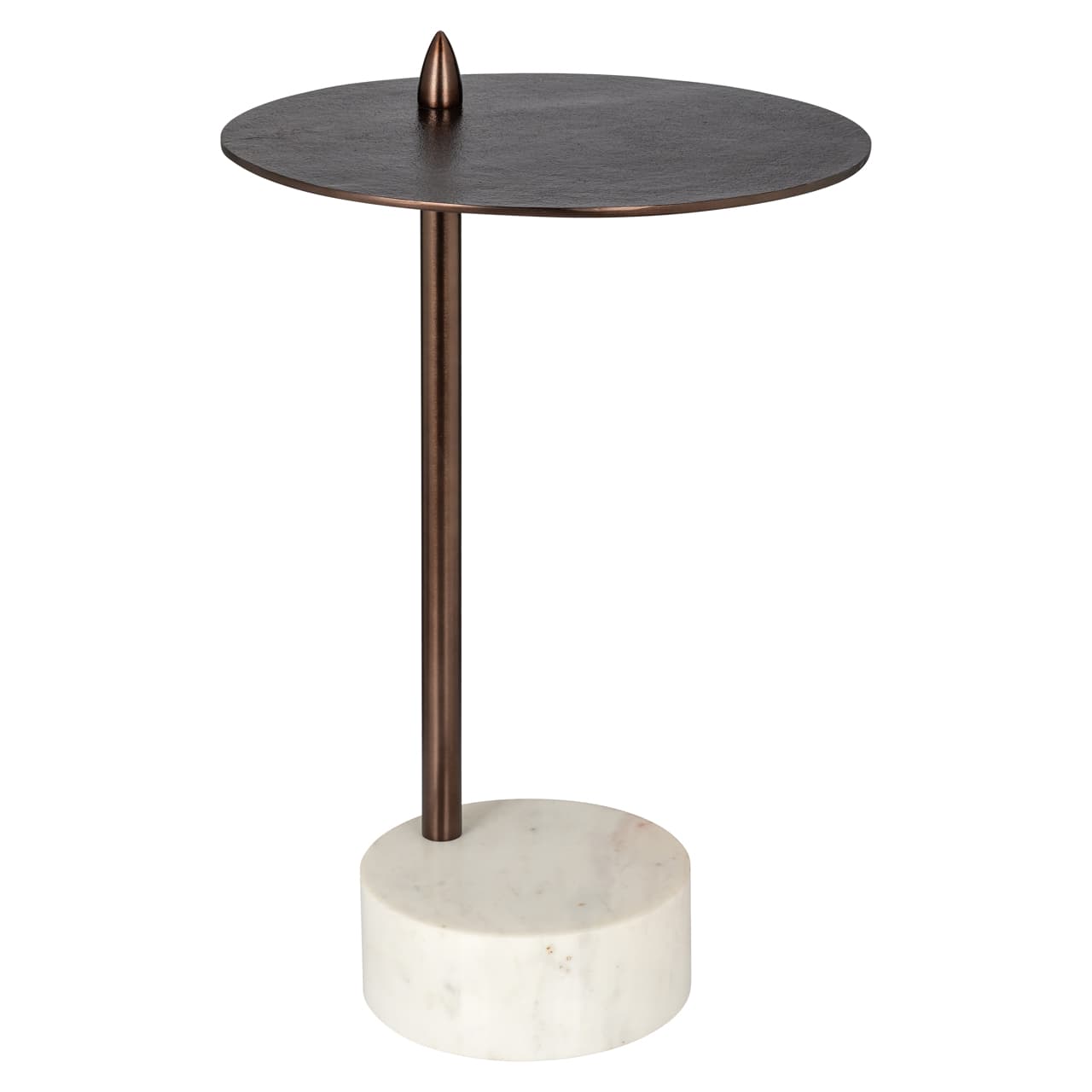 Bijzettafel Barron bronze met marmeren voet 37,5 cm