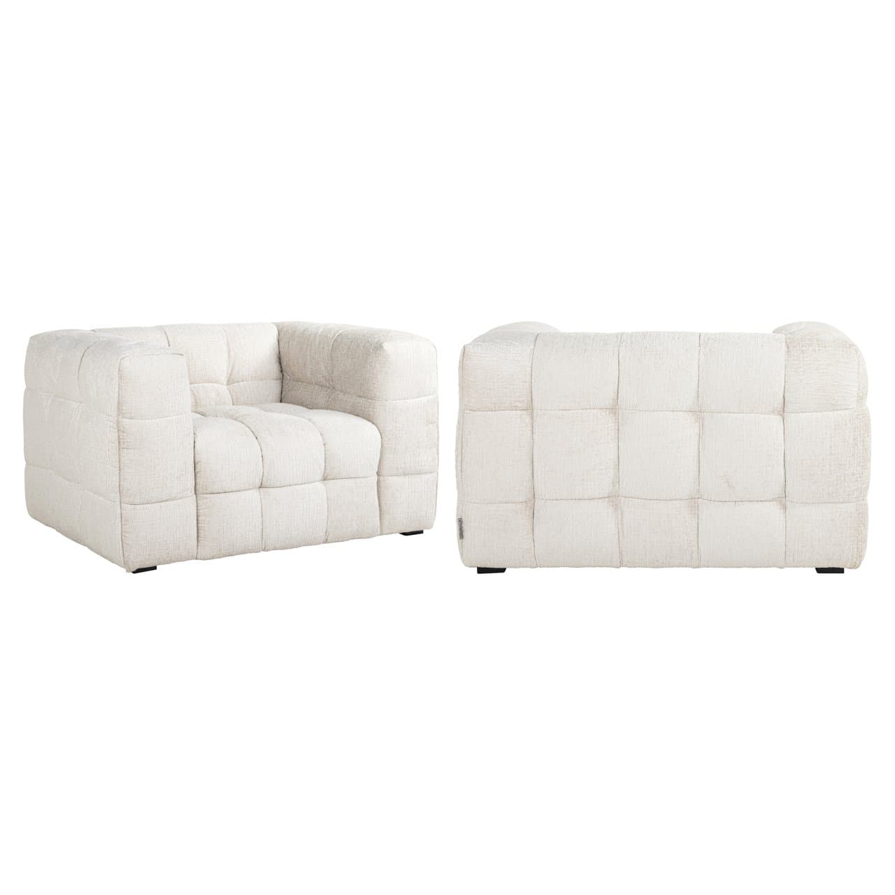 Lounge stoel Merrol cream fusion 120 cm brandvertragend