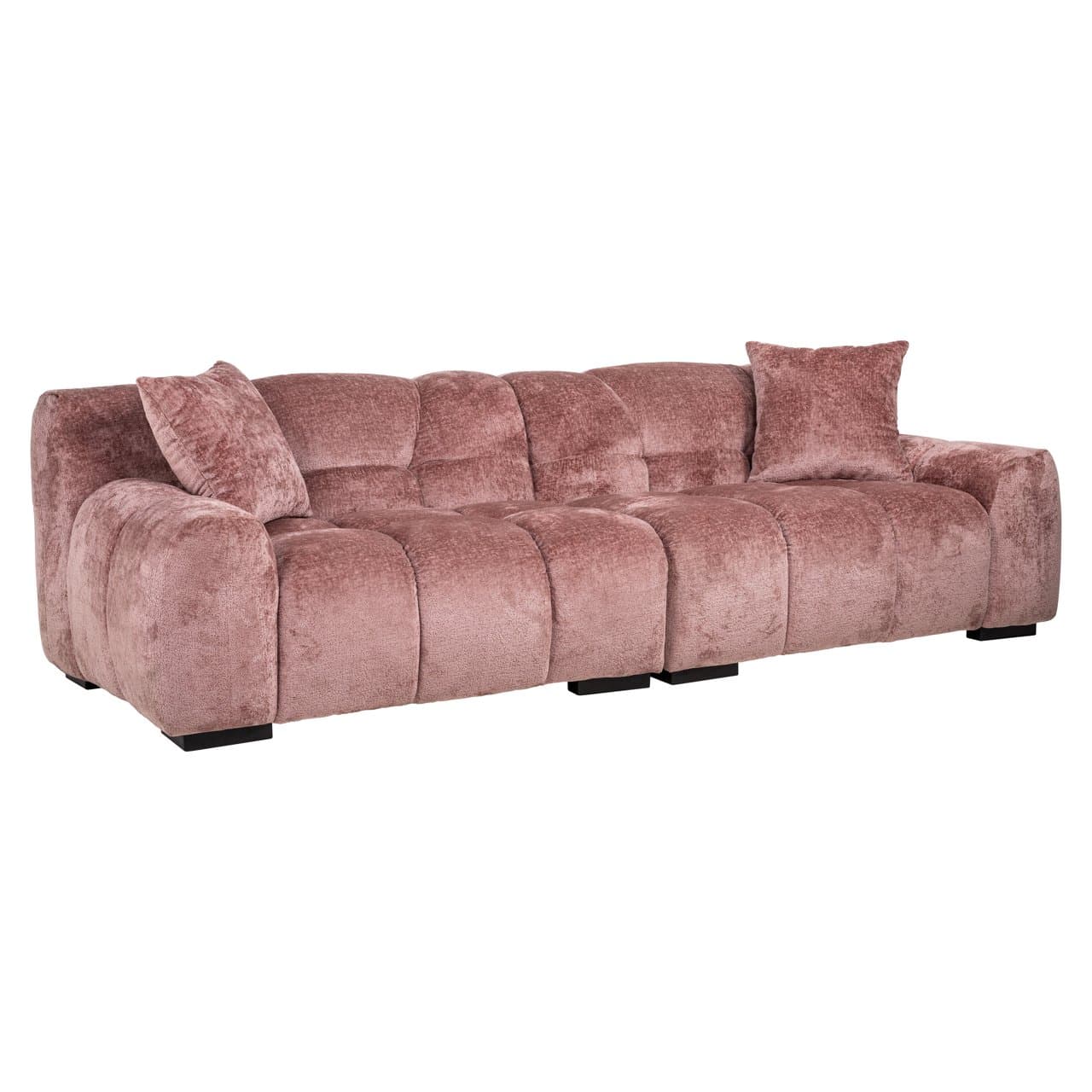 Bank Charelle rose chenille 4-zits 258 cm