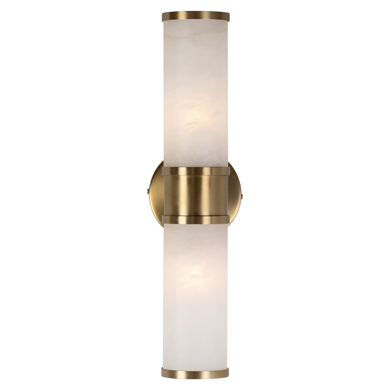 Wandlamp Charlize goud met faux marmer cilinders 45 cm