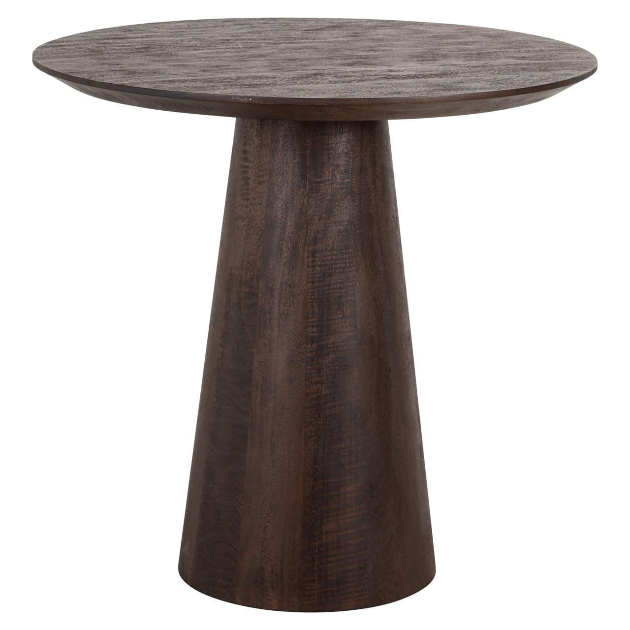 Bistrotafel Willow mangohout dark brown rond 80 cm