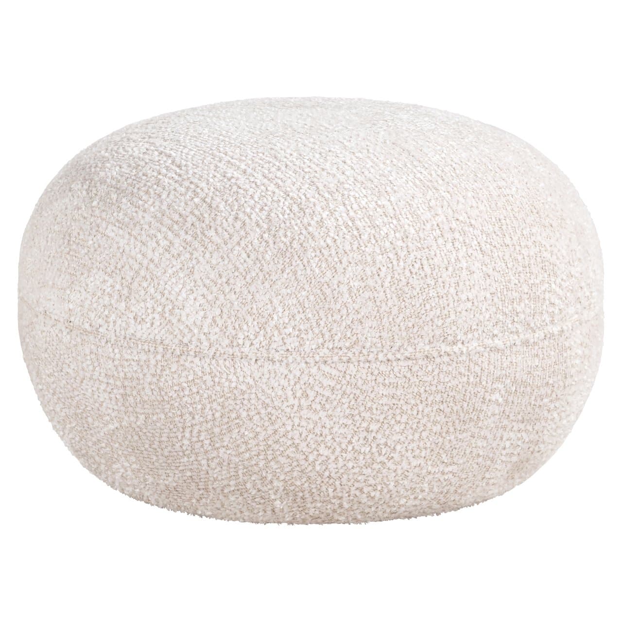 Poef Jace lovely cream boucle 65x41 cm