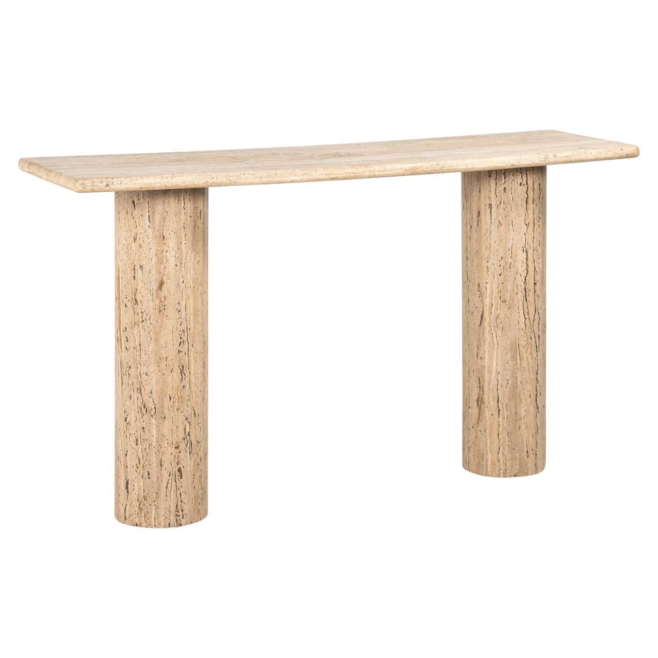 Consoletafel travertine sand 140x79 cm - Hampton collectie