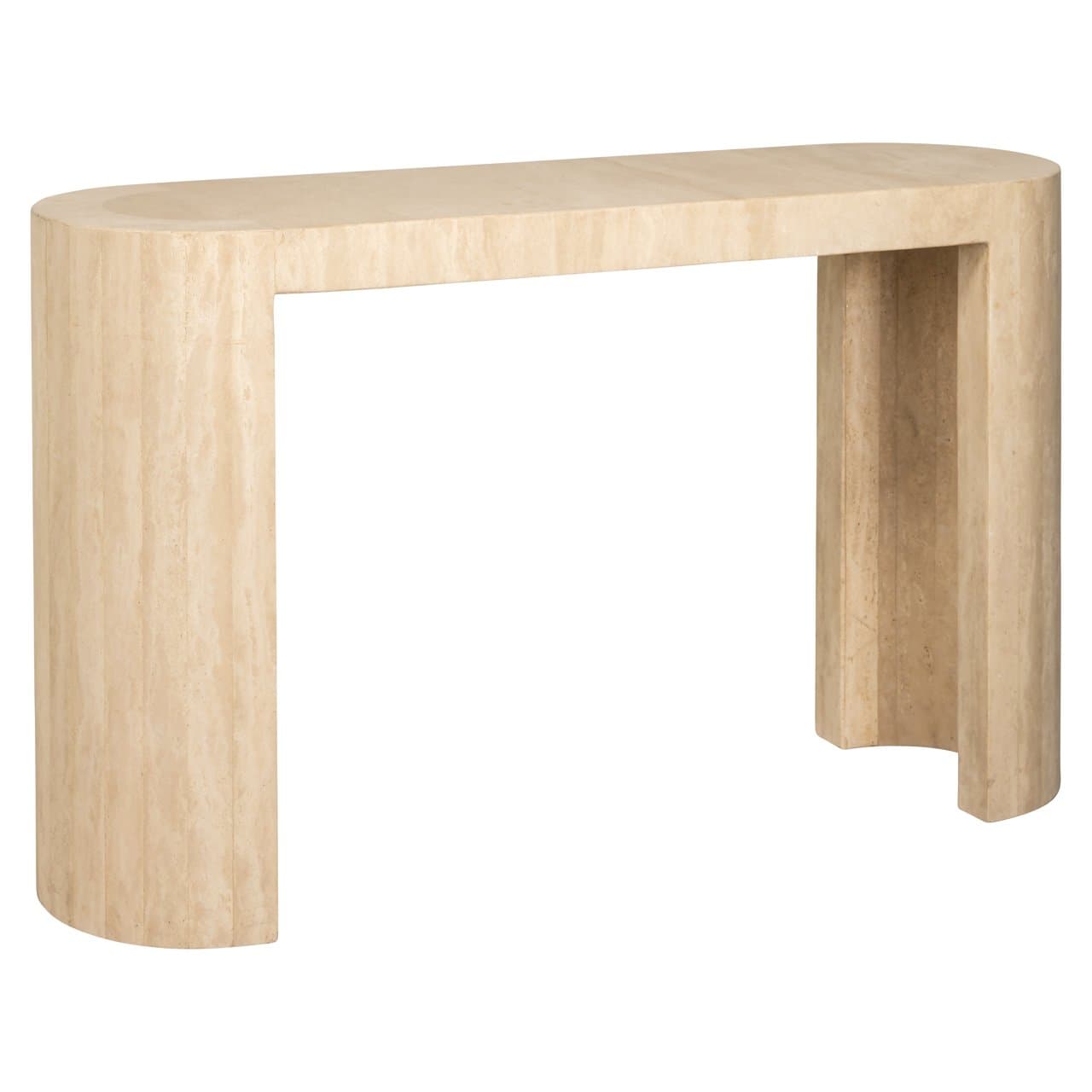 Consoletafel Biltmore travertine beige 140 cm - Alexander Jones