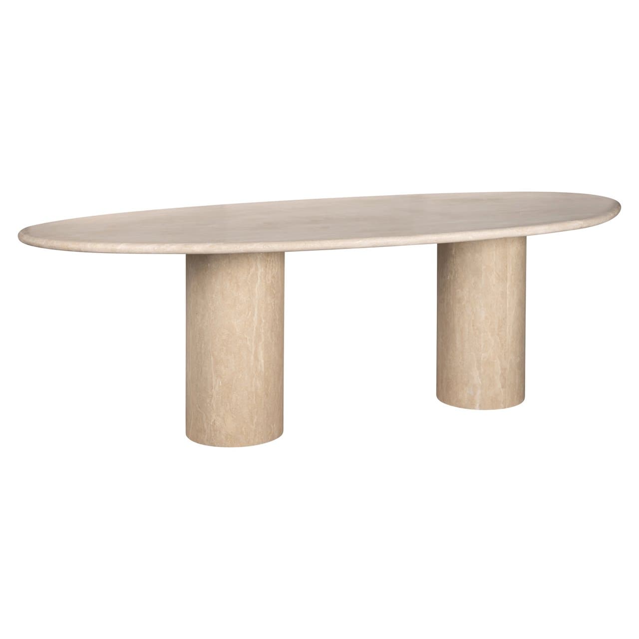 Eettafel Renaissance travertine beige ovaal 240 cm