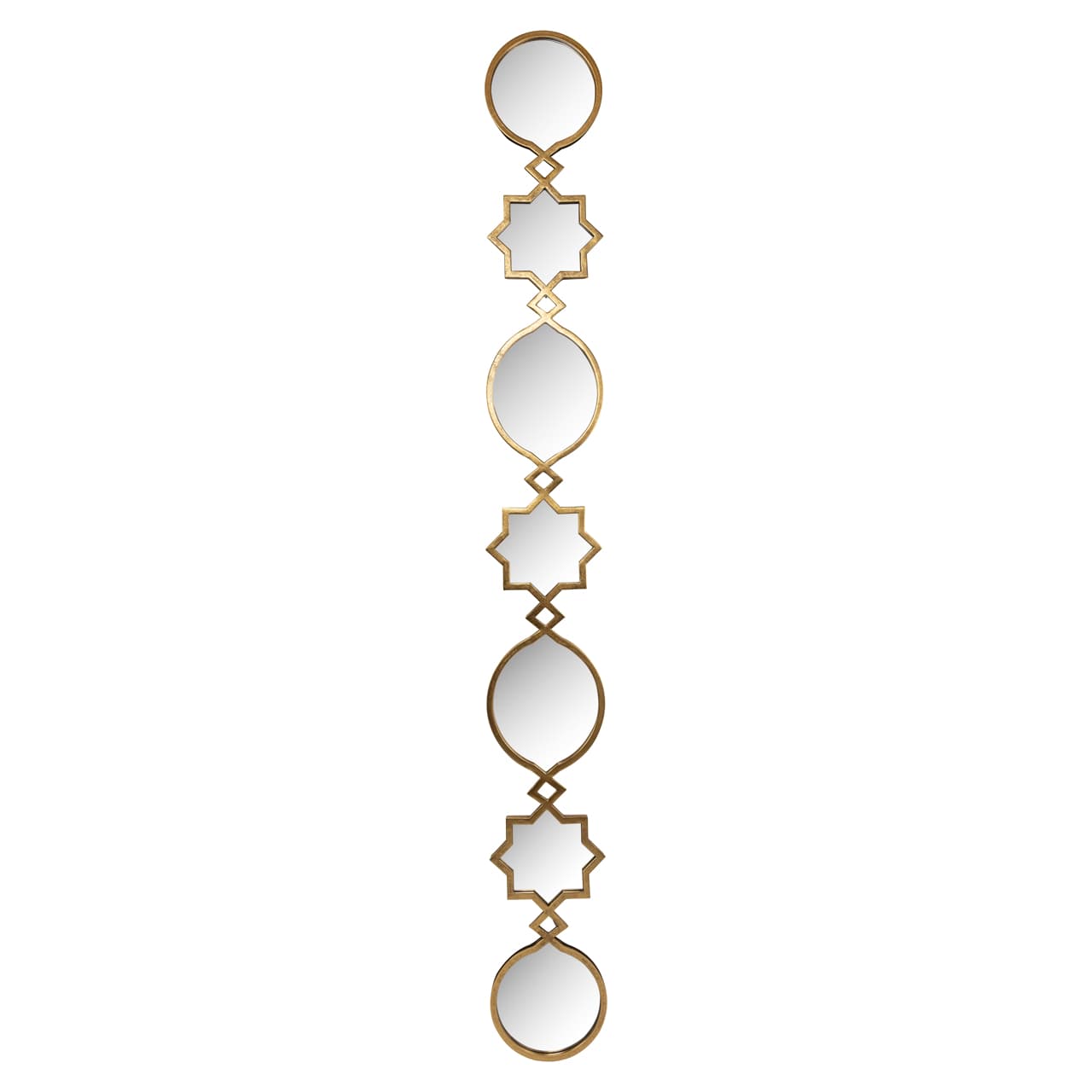 Spiegel Babice goud met geometrische vormen 227,5 cm