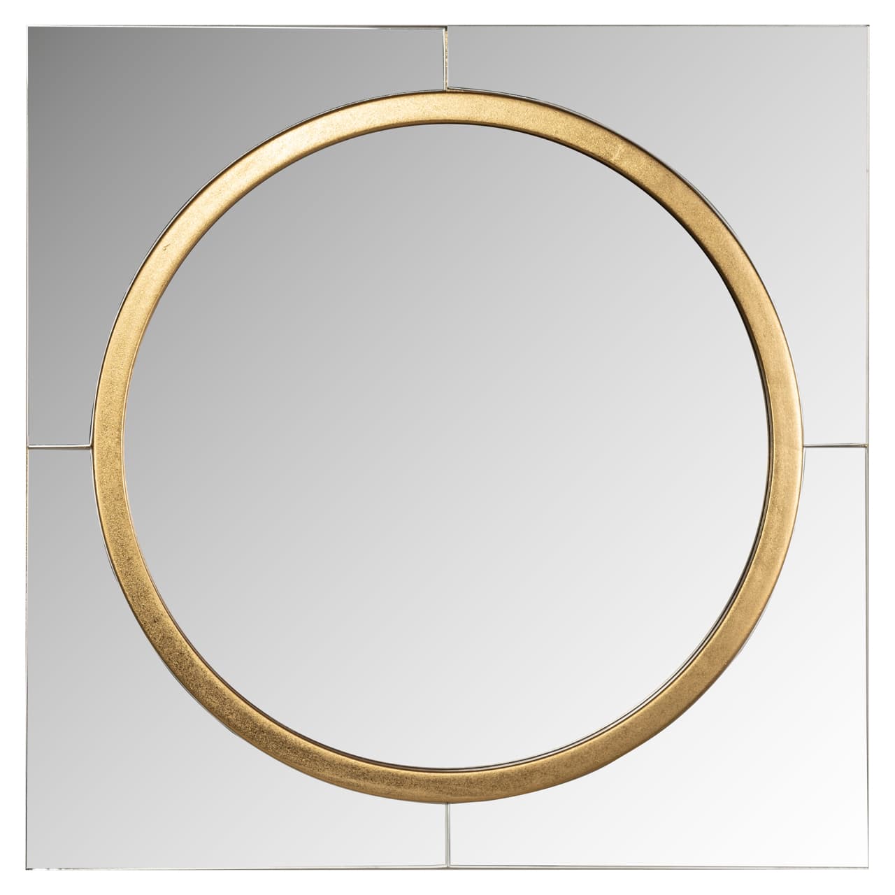 Spiegel Briana goud met ronde lijst 51x51 cm