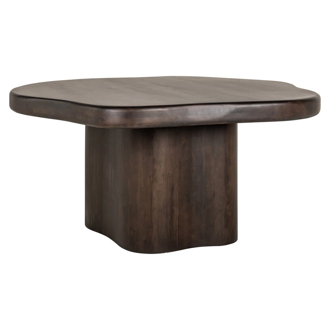 Eettafel Sherman acacia dark brown organisch 150x150 cm