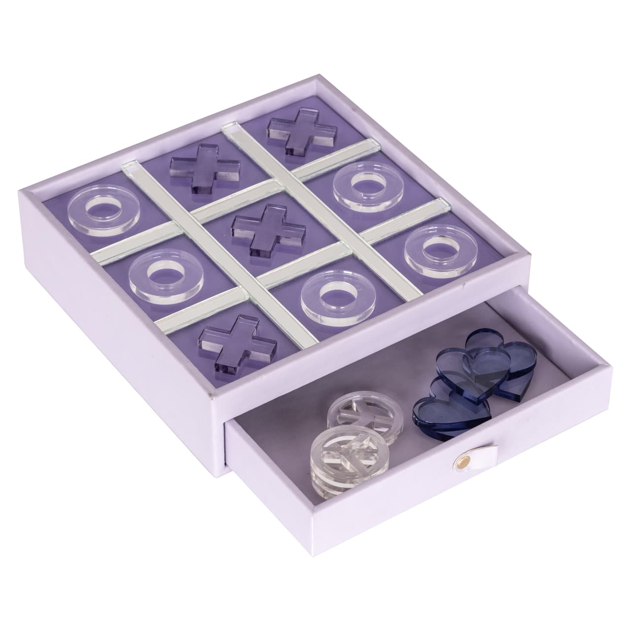 Tic Tac Toe spel Jay purple met opberglade 20,5 cm