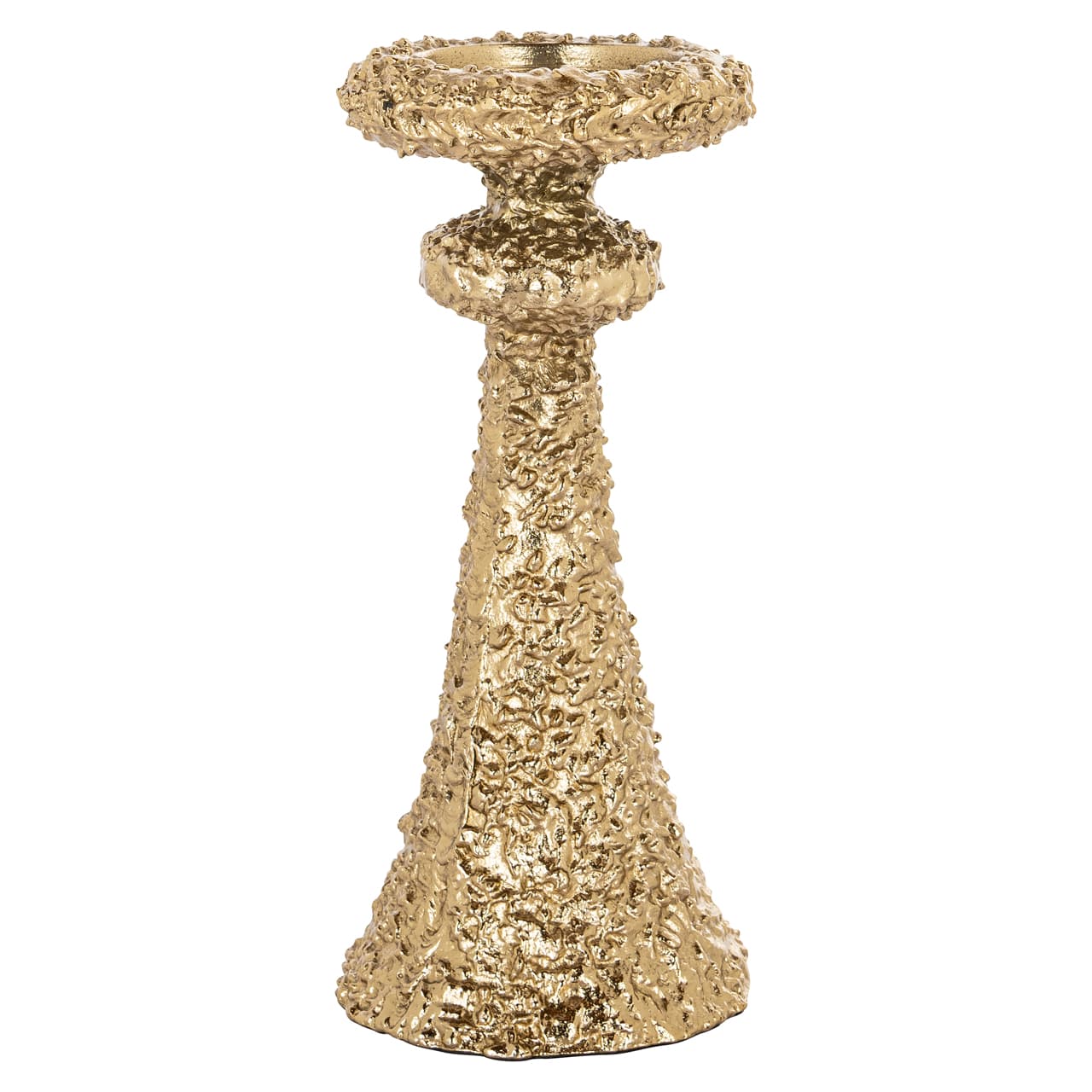Kandelaar July goud aluminium large 31 cm