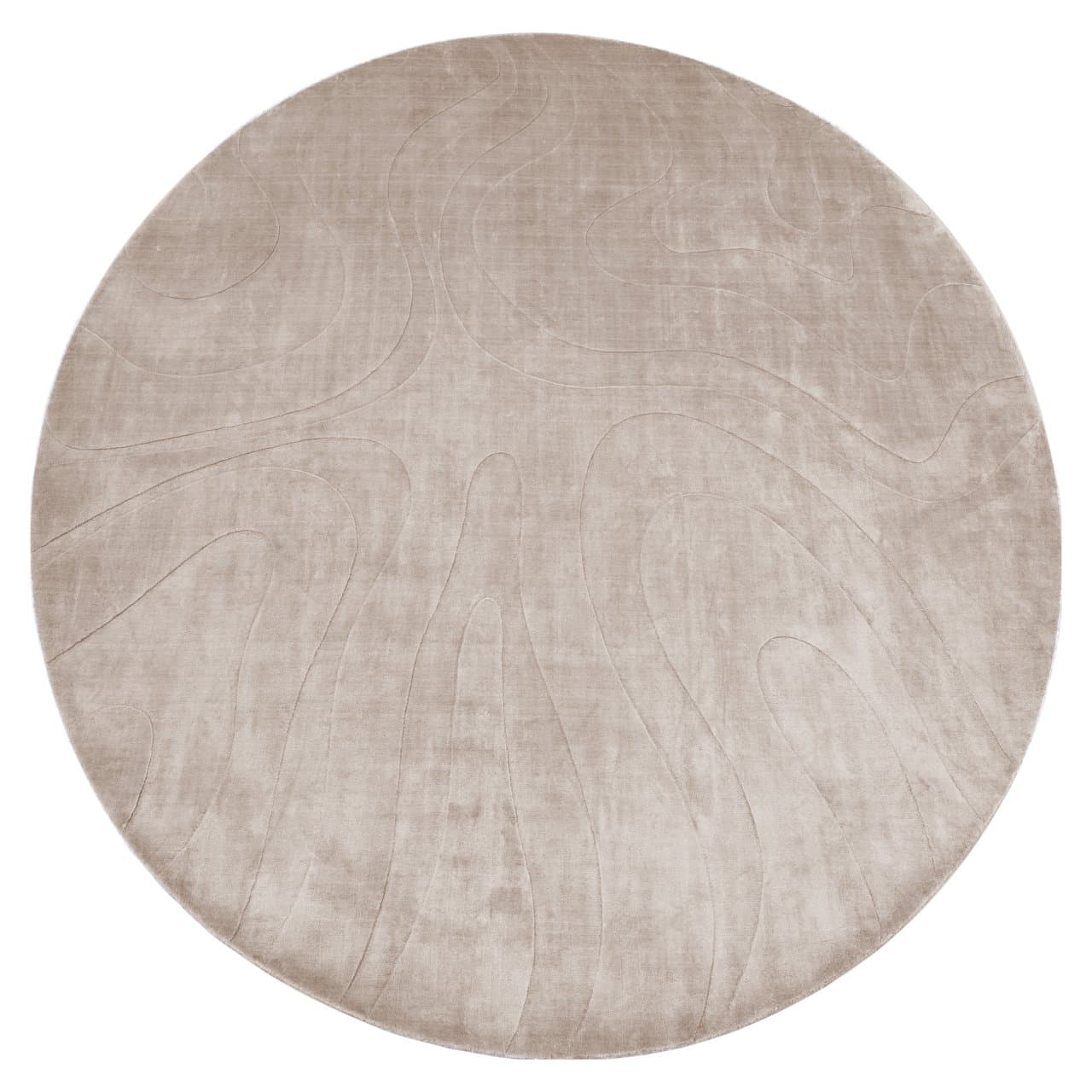 Vloerkleed Addison rond natural 260 cm - 80% viscose