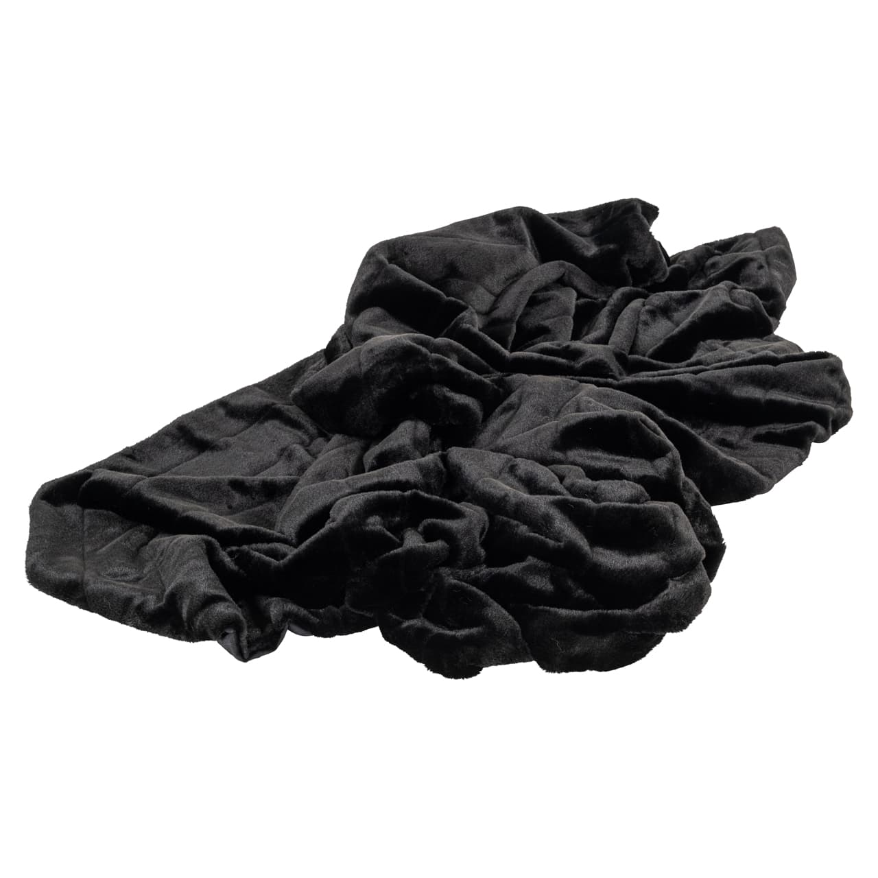 Plaid Katie zwart 200 cm - zachte polyester deken