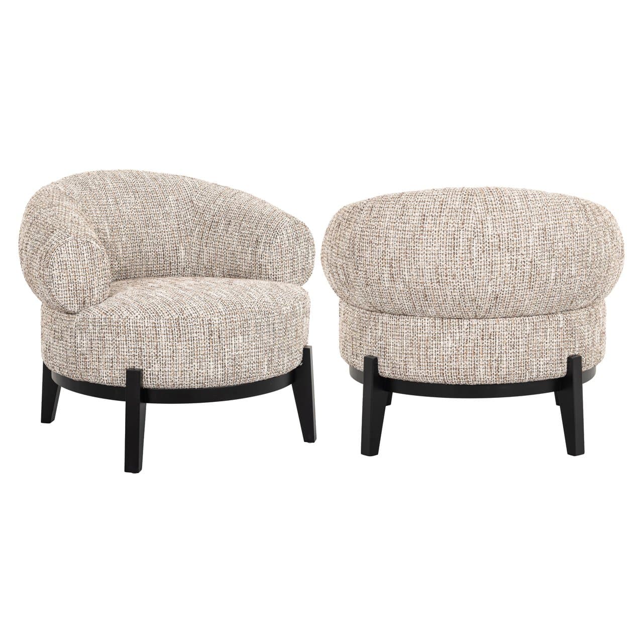 Lounge stoel Montana nature bekleding 87x74 cm