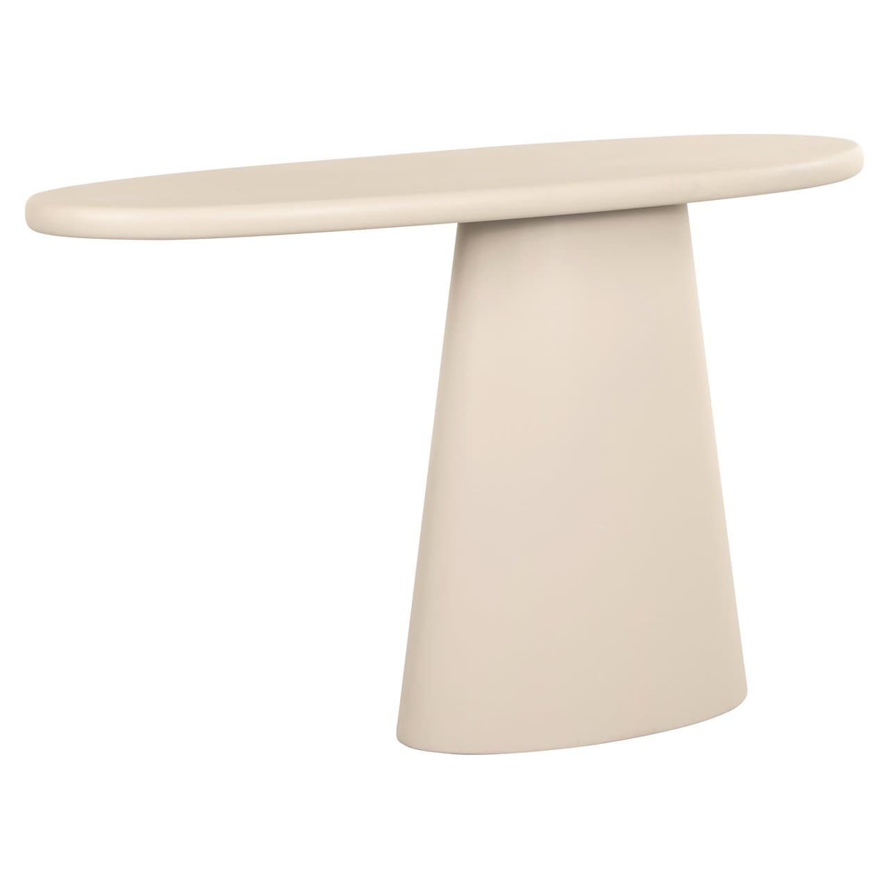 Console Clayton beige MDF met eco-gips afwerking 129 cm
