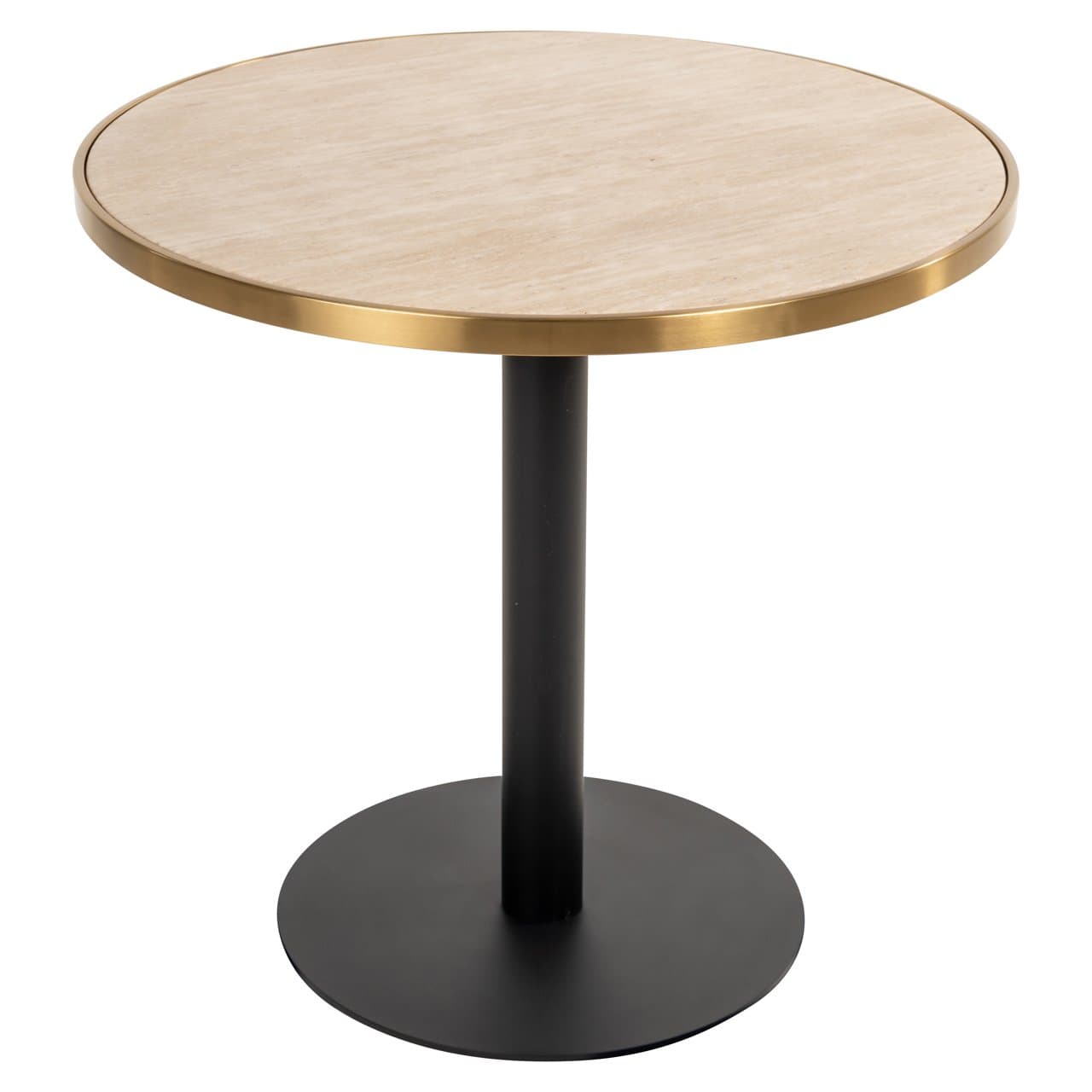 Bistrotafel Brazza beige rond 80 cm diameter faux marmer