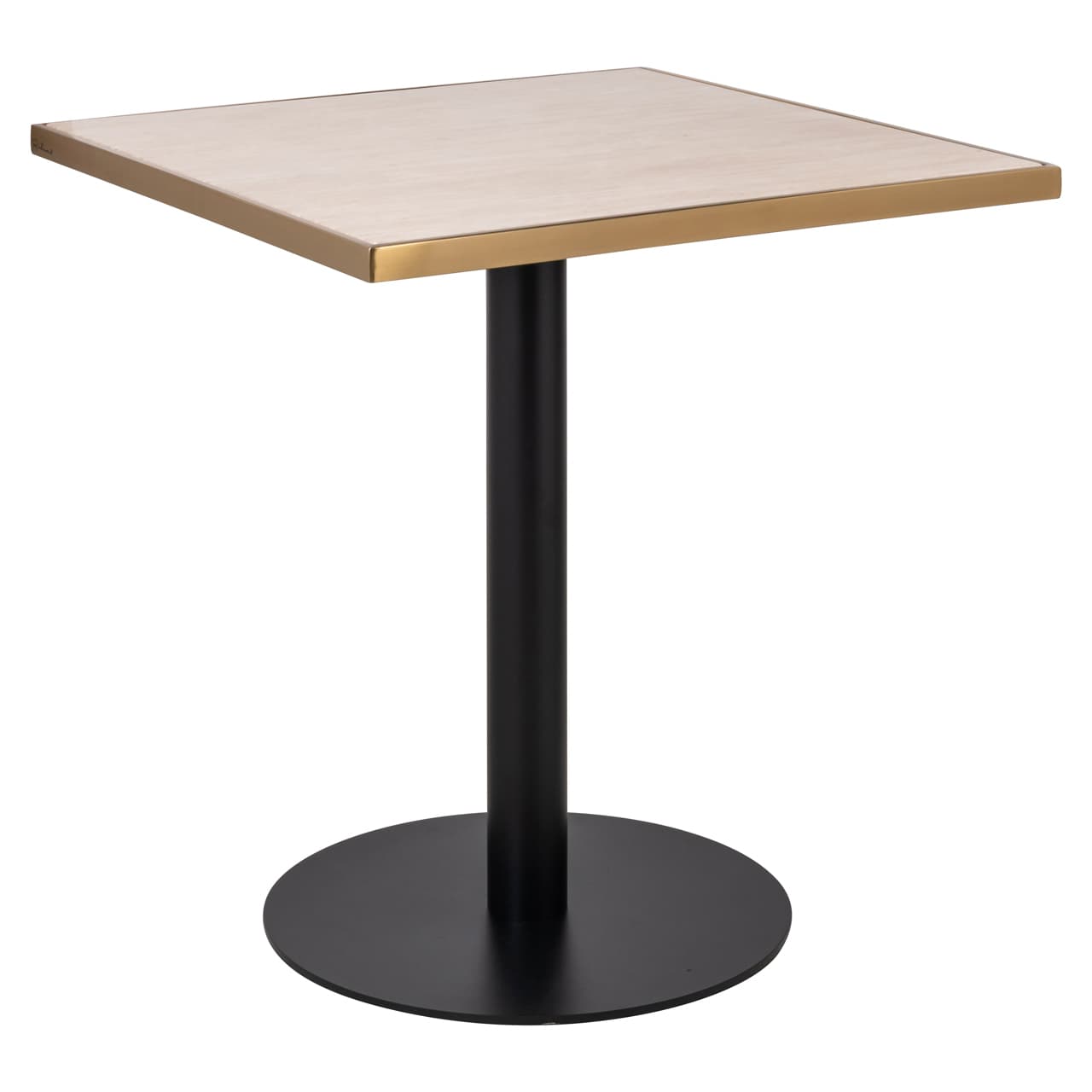Bistrotafel Brazza beige faux marmer 70x70 cm