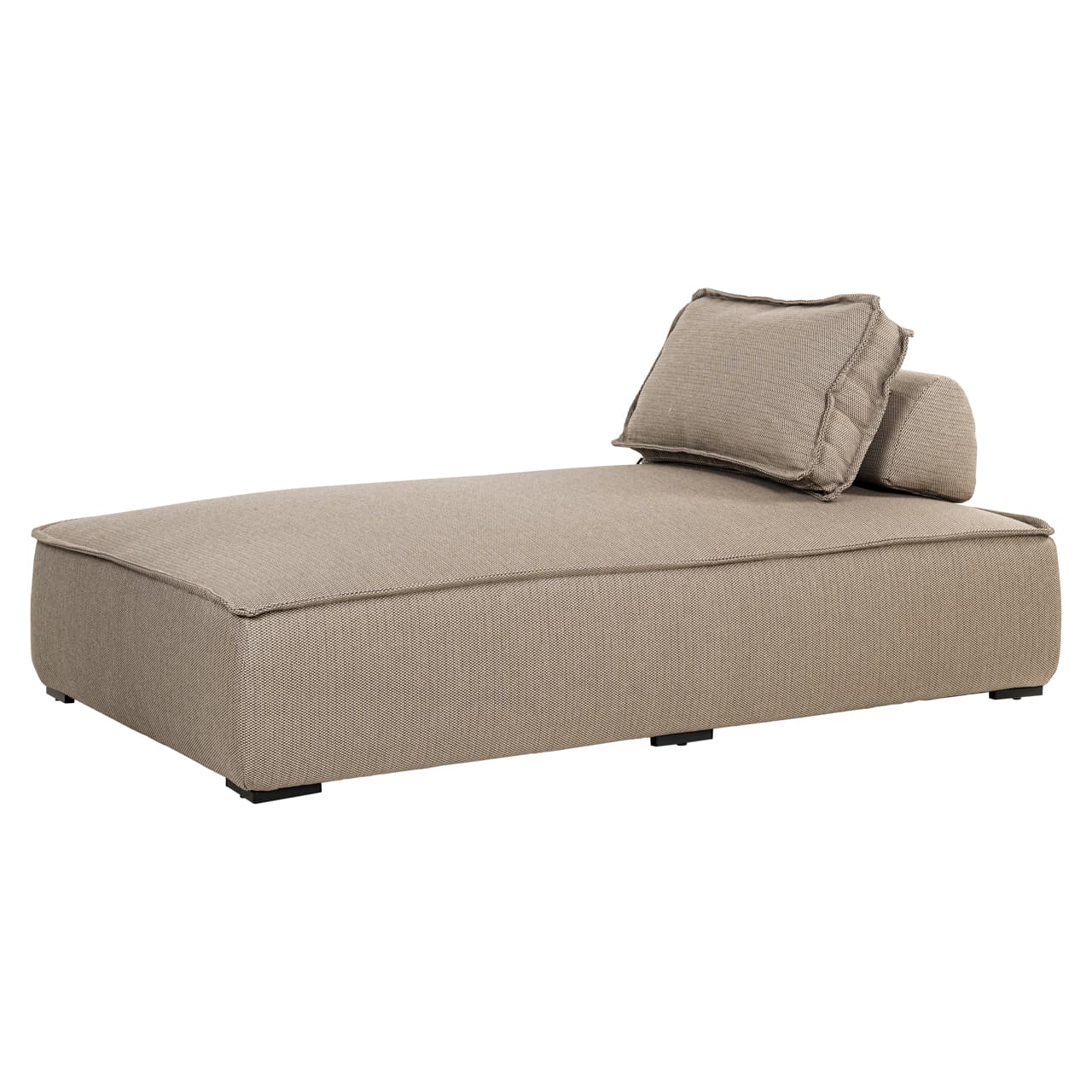 Outdoor dagbed Jondal taupe 107x130x80 cm met beschermhoes