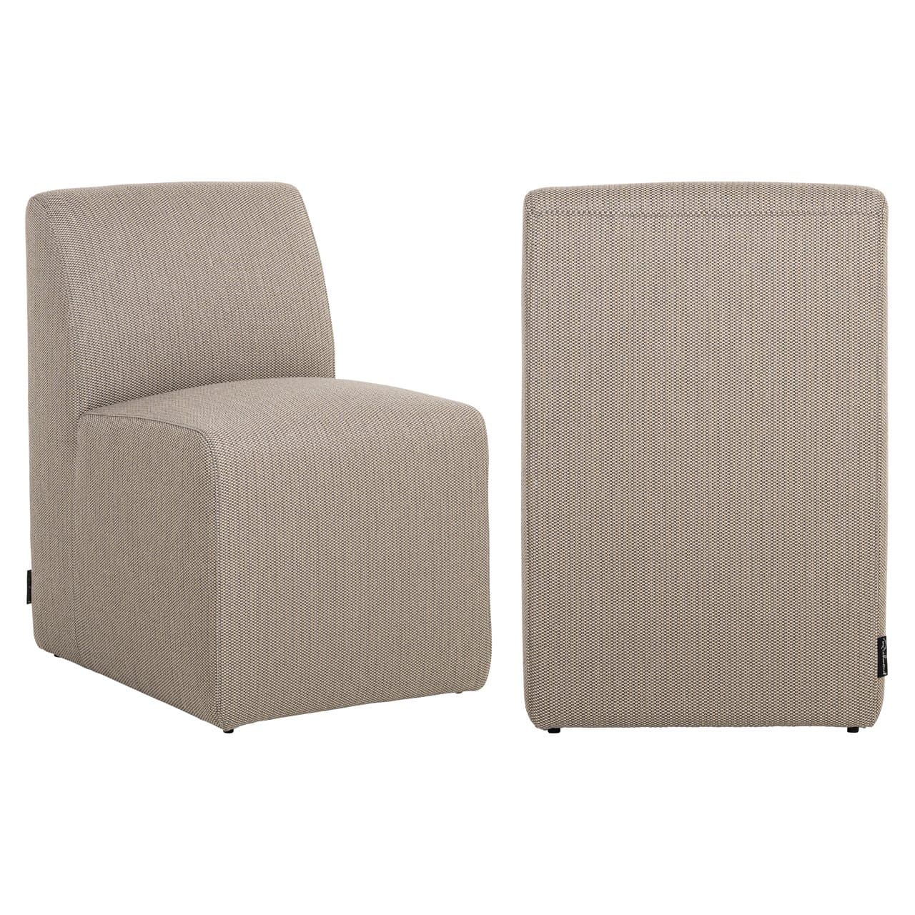 Outdoor eetkamerstoel Riva taupe 52x55x81 cm