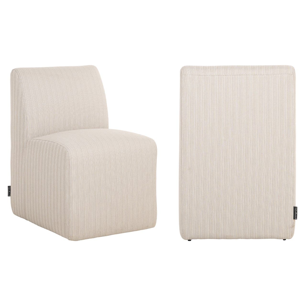 Outdoor eetkamerstoel Riva beige 52x55x81 cm