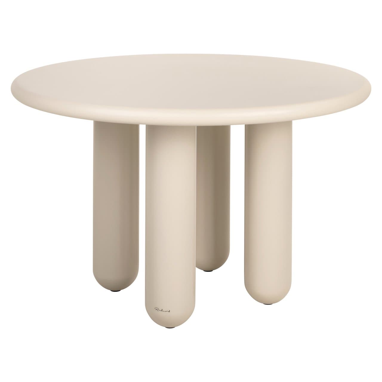 Eettafel Calma rond beige 120 cm diameter