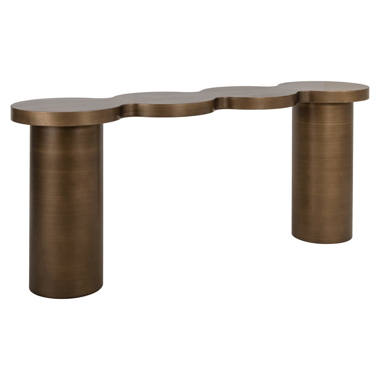 Consoletafel Bubba brushed gold ijzer 180x75 cm