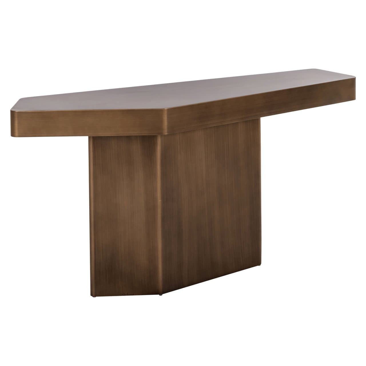 Consoletafel Hexa brushed gold ijzer 150 cm
